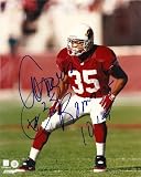 AENEAS WILLIAMS,ARIZONA CARDINALS,ST LOUIS RAMS,SIGNED,AUTOGRAPHED,8X10 PHOTO,COA, RARE HARD PHOTO TO FIND