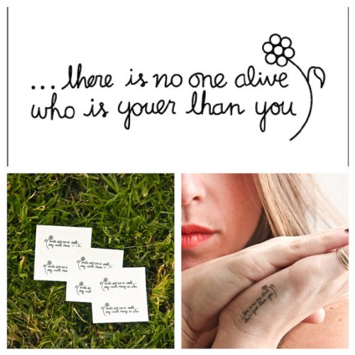 Temporary Tattoo Quote (Set of 2)