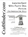 Sweater/Skirt Pattern Set with Fluffy Dog Pattern