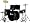 New Drum Set Black 5-Piece Complete Full Size with Cymbals Stands Stool Sticks