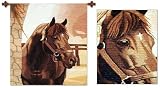Alpaca wool tapestry, 'Show Horse'