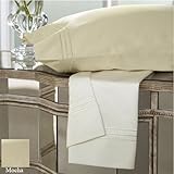 DreamFit 7-Degree 600 Thread Count Elite 100-Percent American Supima Cotton Sheet Set, Queen, Mocha