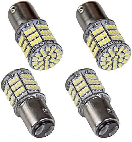 Groupbuy BAY15D 1157 White Car Tail Stop Brake Light Super Bright 85 SMD LED Bulb Lamp 12V (4-Pack)