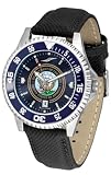 U.S. Navy MILITARY Mens Leather AnoChrome Watch