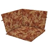 Strathwood Falkner Sectional Corner Lounge Chair Polyester Cushions, Marlin Pumpkin