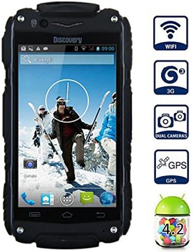 Generic Discovery V8 Android 4.2 3G Smartphone 4.0 inch WVGA Screen MTK6572 Dual Core 1.0GHz WiFi GPS Waterproof Dustproof Shockproof -Black
