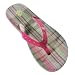 Izod - Ladies Flip Flop, Pink, Olive (Size 8)