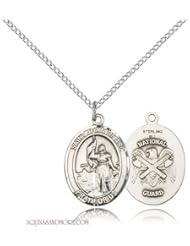 St. Joan of Arc National Guard Medium Sterling Silver Medal