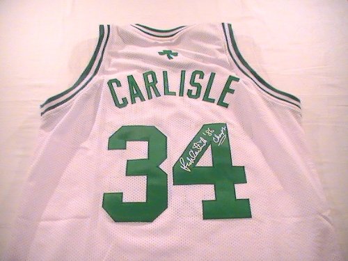 RICK CARLISLE SIGNED AUTOGRAPHED JERSEY BOSTON CELTICS 86 CHAMPS COA + HOLOGRAM
