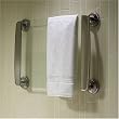 Thermique 37" Wall Mounted Heated Glass Towel Warmer - Polished Nickel