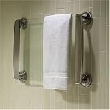 Thermique 37" Wall Mounted Heated Glass Towel Warmer with Timer - Polished Nickel