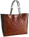 D&G Dolce & Gabbana DB1093 E7496 8T116 Lily Glam Quilted Calfskin Leather Tote With Chain Straps & D&G Logo