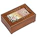 Cottage Garden Mom Woodgrain Petite Rose Music Box/Jewelry Box Plays Wind Beneath My Wings