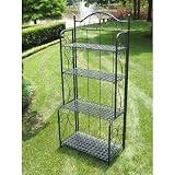 Iron Patio Folding Outdoor Bakers Rack Iron Patio Folding Outdoor Bakers Rack