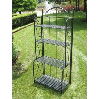 Iron Patio Folding Outdoor Bakers Rack