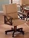 Arm Game Chair with Casters Cherry Accent Oak Finish