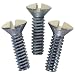 Leviton 86000-PRT 1/2-Inch Long 6-32 Thread, Oval Head Milled Slot Replacement Wallplate Screws, 10-Pack, Ivory