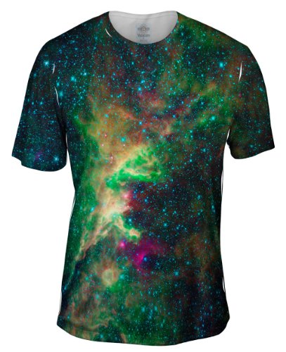 Yizzam's Men's NewWorldco- Space Galaxy Cepheus Star Clouds -Tagless-Shirt