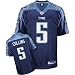 Kerry Collins Jersey: Reebok Navy Replica #5 Tennessee Titans Jersey - Medium
