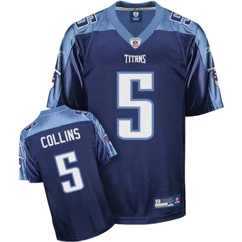Reebok Tennessee Titans Kerry Collins Replica Alternate Jersey Medium