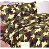 Viceroybedding Army Khaki Camouflage Single Duvet Cover and Pillowcase