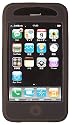 Rix SoftBank iPhone 3G用 なめらかシルクタッチ シリコンケース 液晶保護フィルム付 スモークブラック RX-IPSPHOSB