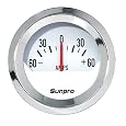 Sunpro CP8204 StyleLine Ammeter - White Dial