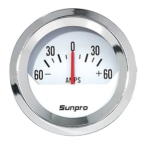 Sunpro Cp8214 Styleline Ammeter Black Dial Sunpro Cp8214 Styleline Ammeter Black Dial