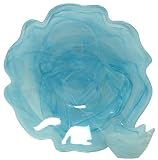 Colorful Recycled Art Glass Large Sky Blue Chip and Dip Set 16D