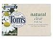 Tom's of Maine Natural Clear Body Bar, Unscented, 3.8-Ounce Bars (Pack of 6)