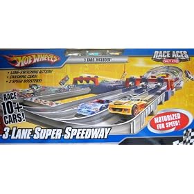 Hot Wheels Motorized 3 Lane Super Speedway Race Set w 3 Vehicles Target Exclusive Race Aces 51WY3JsRyxL. SL500 AA280 Hot Wheels Motorized 3 Lane Super Speedway Race Set w 3 Vehicles Target Exclusive Race Aces