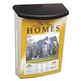 Deflecto 790901 Outdoor literature display box, clear with black lid, 10w x 4-1/2d x 13-1/8h
