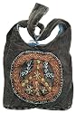 Peace Embroidered Stonewashed Sling Bag