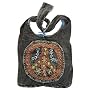 Peace Embroidered Stonewashed Sling Bag