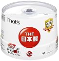 太陽誘電製 That's DVD-Rデータ用 16倍速4.7GB トリプルガード(ハードコート) スピンドルケース50枚入 DR-47WTY50BNT