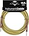 Fender Custom Shop Performance Series Cable (Straight-Straight Angle) for electric guitar, bass guitar, electric mandolin, pro audio