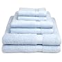 Pike Street 725-Gram 100-Percent Egyptian Cotton 6-Piece Towel Set, Sea Blue