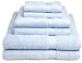Pike Street 100% Egyptian Cotton 725-Gram 6-Piece Towel Set, Sea Blue