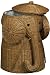 Rattan Elephant Hamper, 25"Hx17"D, BROWN