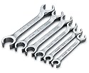 SK 378 SuperKrome 6-Point 9-Millimeter to 21-Millimeter 15-Degree Offset Flare Nut Wrench Set
