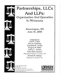 Books : Partnerships, Llcs and Llps: Organization and Operation