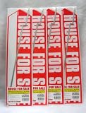 Set Of 4 House For Sale Yard Sale Signs With Stakes
