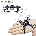 TEC.BEAN X902 Spider Mini RC Quadcopter Drone with 3D Flip 2.4Ghz 6-Axis Gyro for Beginner, Black