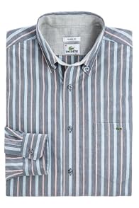 Long Sleeve Poplin Multi-color Stripe