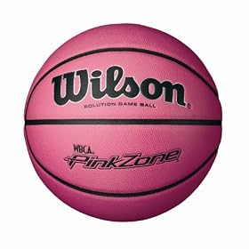 Click here to buy Wilson NCAA WBCA Pink Zone Solution Game Basketball (28.5-Inch).
