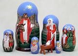 Manger Scene Russian Nesting Doll 7pc./6