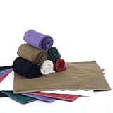 Luxury Weight 70% Rayon from Bamboo 30% Organic Cotton Wash Cloth, 700GSM - 10pc - Black