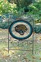 JACKSONVILLE JAGUARS Team Logo STAINED GLASS YARD SIGN (20" x 38") by Memory Company