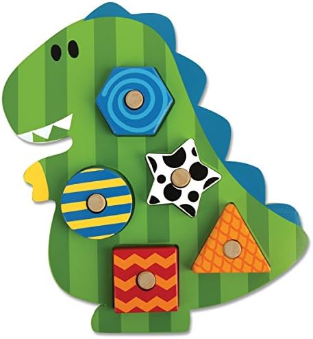 Stephen Joseph Dino Shaped Wooden Peg Puzzle