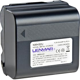 Lenmar NMH32U Nickel Metal-Hydride Camcorder Battery Equivelent to the Sharp BT-H32U...